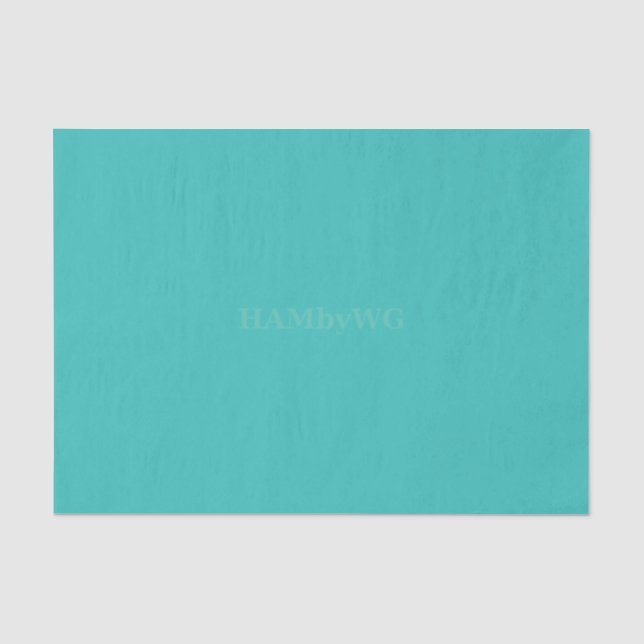 HAMbyWG - Papier de soie - Aqua (Recto)