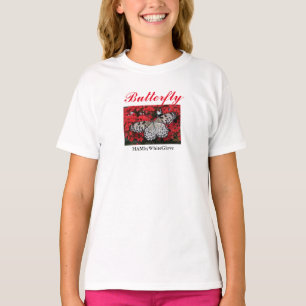 HAMbyWG - Papillon b/w Filles Crew T-Shirt