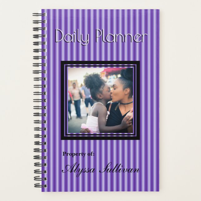 HAMbyWG - Petit Planificateur Quotidien - Violet C (Devant)