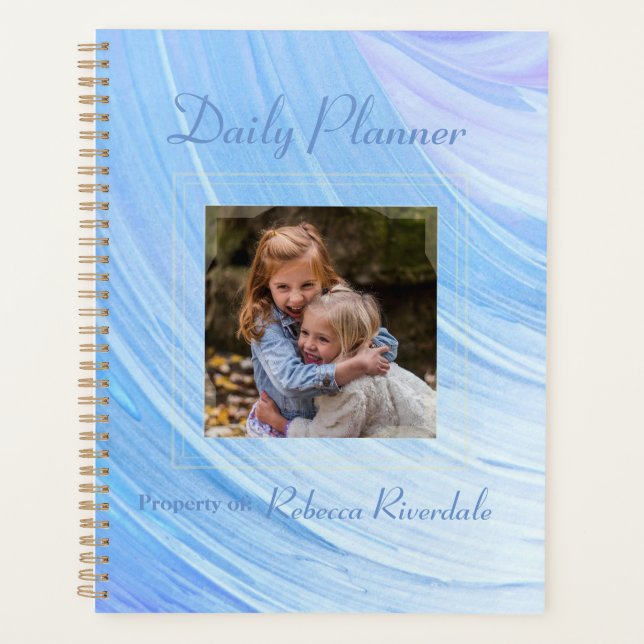 HAMbyWG - Photo Daily Planner - Blue Swirl (Devant)