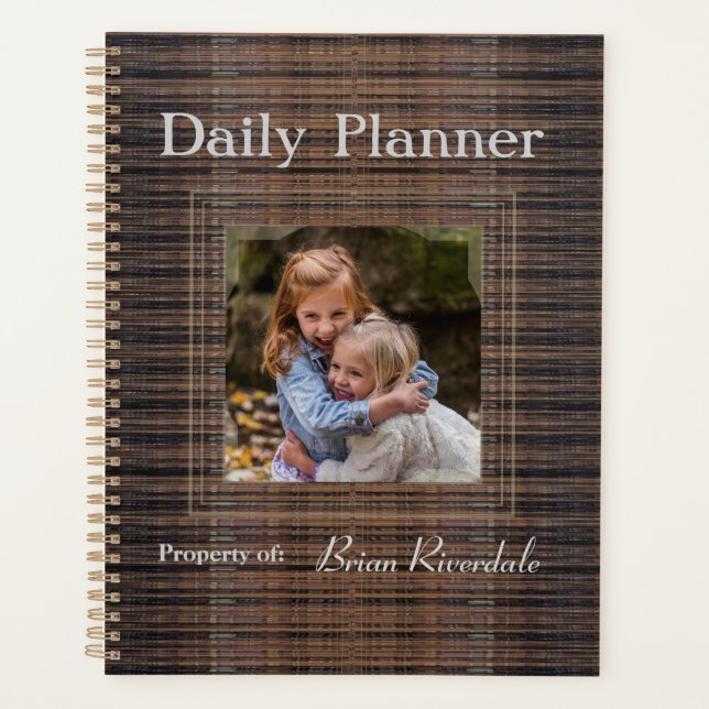 HAMbyWG - Photo Daily Planner - Texture Brown (Devant)