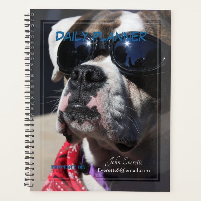 HAMbyWG - Planificateur quotidien - Chien de céléb (Devant)