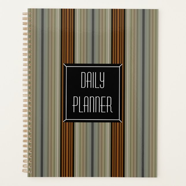 HAMbyWG - Planificateur quotidien - Rayure Deco iv (Devant)