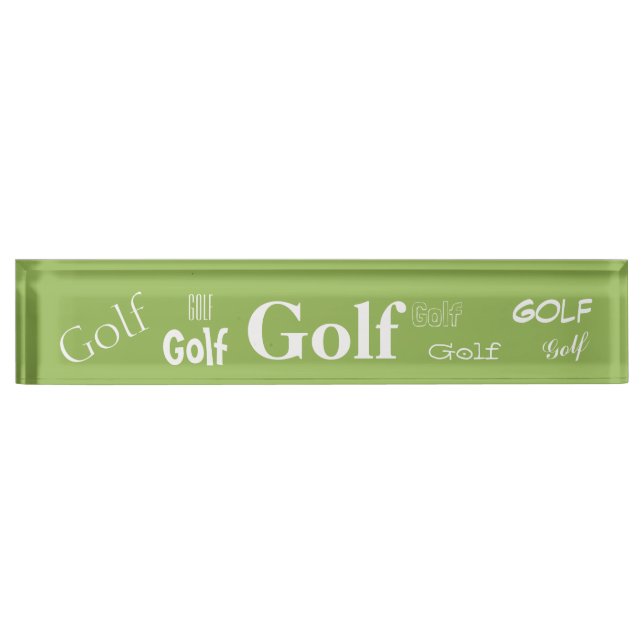 HAMbyWG - Plaque de nom de bureau - Golf (Devant)
