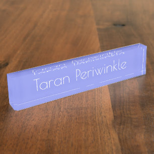 HAMbyWG - Plaque de nom de bureau - Pervenche