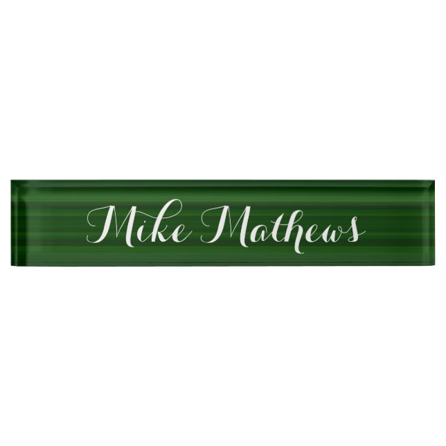 HAMbyWG - Plaque de nom du bureau - Dégradé vert (Devant)