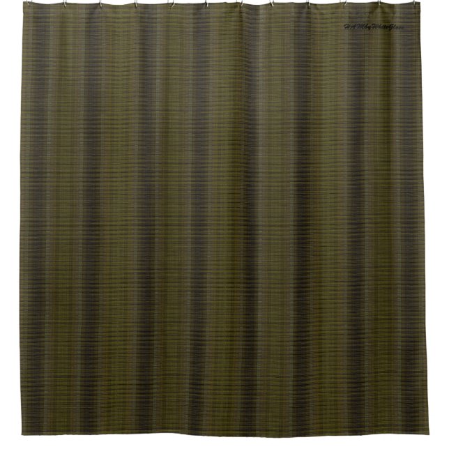 HAMbyWG - Rideau de douche -Matchstick Olive (Devant)