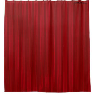 HAMbyWG - Rideau de douche - Rayure de rose rouge