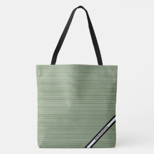 HAMbyWG - Sac cabas - Logo W rayure verte