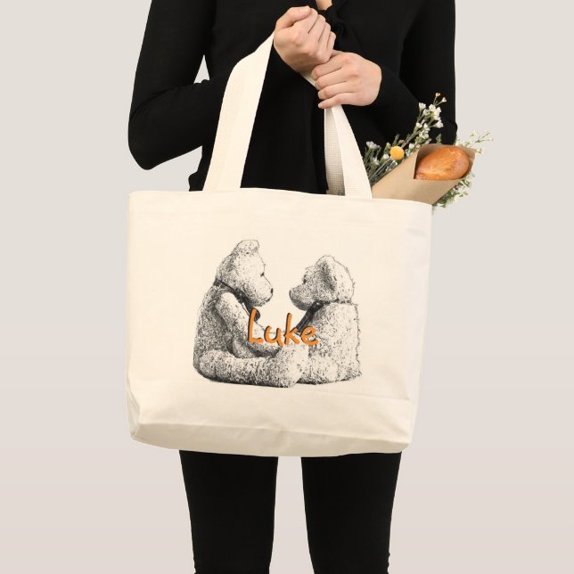 HAMbyWG - Sac fourre-tout de toile - Nounours (Devant (produit))