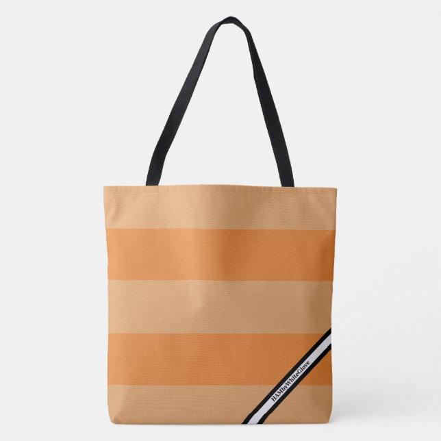 HAMbyWG - Sac fourre-tout LG - Orange Stripe w Log (Devant)