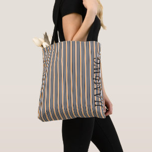 HAMbyWG - Sac fourre-tout - Rayure classique grise