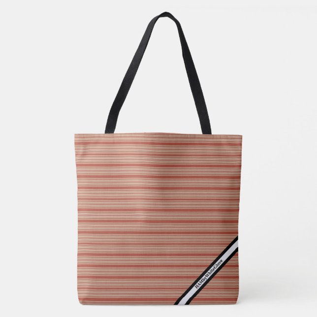 HAMbyWG - Sac fourre-tout -Rayure horizontale roug (Devant)