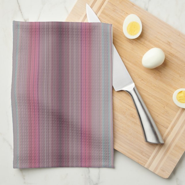 HAMbyWG - Serviette de cuisine - Gradient rose (Quart Plié)