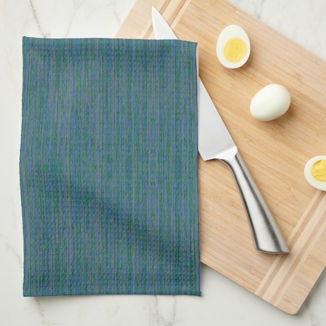HAMbyWG - Serviette de cuisine - Mélange Turquoise (Quart Plié)