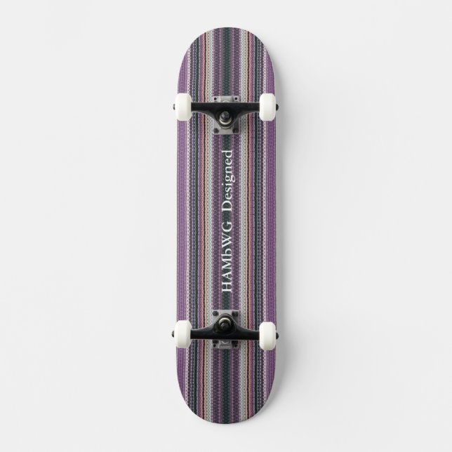 HAMbyWG - Skateboard - Hipster Purple Knit Look (Recto)