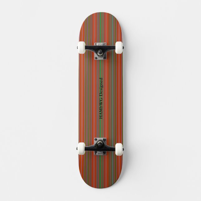 HAMbyWG - Skateboard - Stripes O/A/G (Recto)