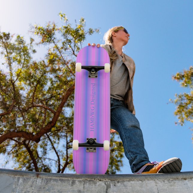 HAMbyWG - Skateboard - True Pink & Blue Soft (Extérieur 1)