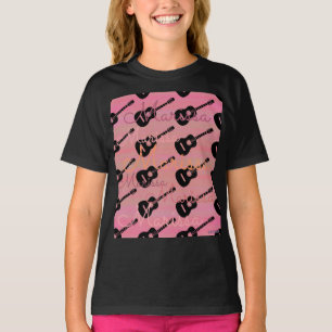 HAMbyWG - T-shirt guitare avec votre nom
