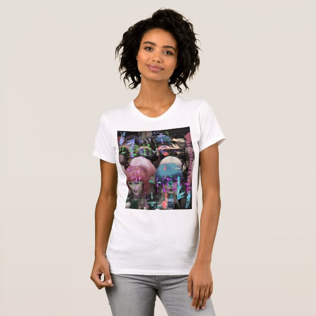 HAMbyWG - T-Shirt pour femmes - Perruques (Devant entier)