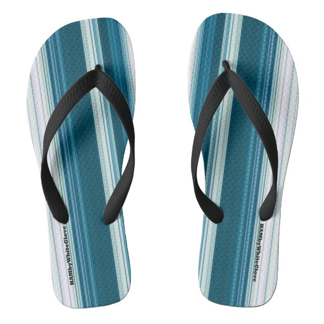 HAMbyWG - Tongs pour hommes  Bleu turquoise et bla (Semelle)