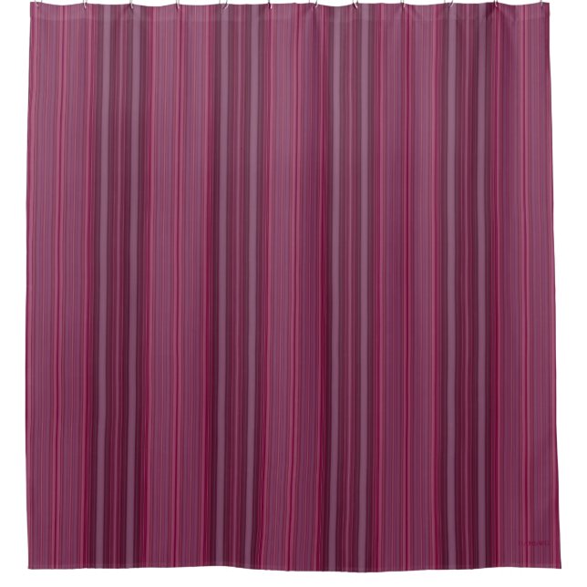 HAMbyWhiteGlove rideau de douche - Ruby Stripe (Devant)