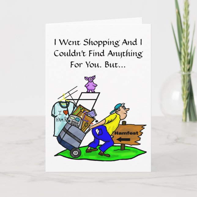 Hamfest Ham Radio Carte Anniversaire Personnaliser (Devant)