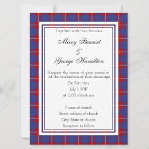 Hamilton Scottish Faire-part de mariage
