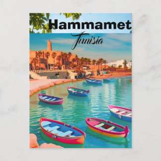 Hammamet Tunisie Carte Postale Voyage Art, Hammame