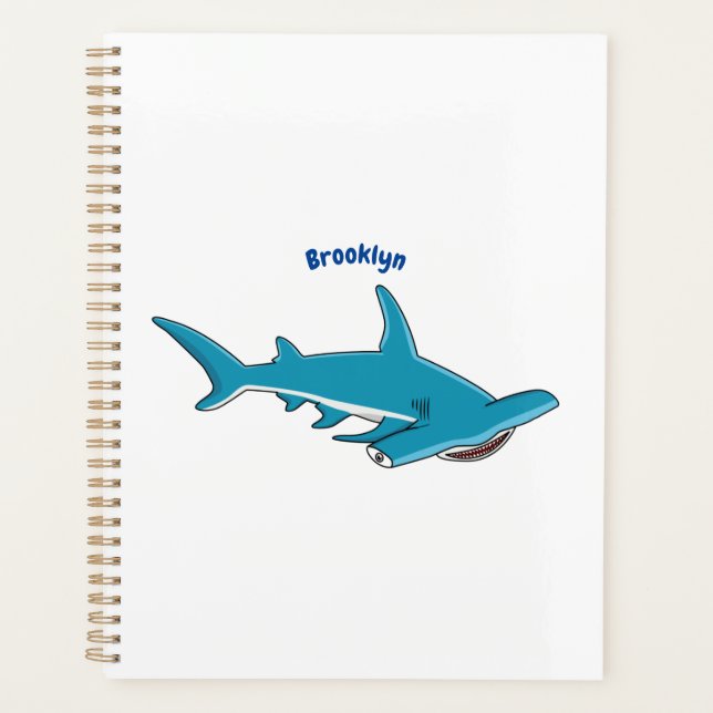 Hammerhead shark cartoon illustration (Devant)