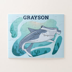 Hammerhead Shark Personnalisé Enfants Puzzle Puzzl