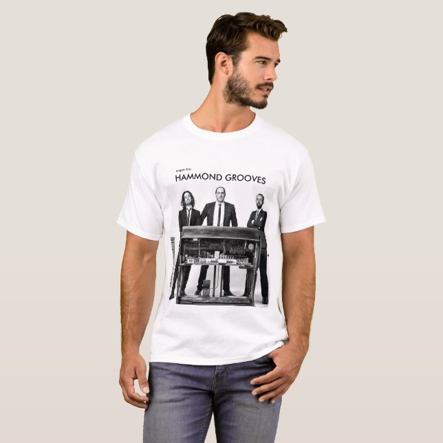 Hammond Grooves organ trio T-shirt officiel (Devant entier)