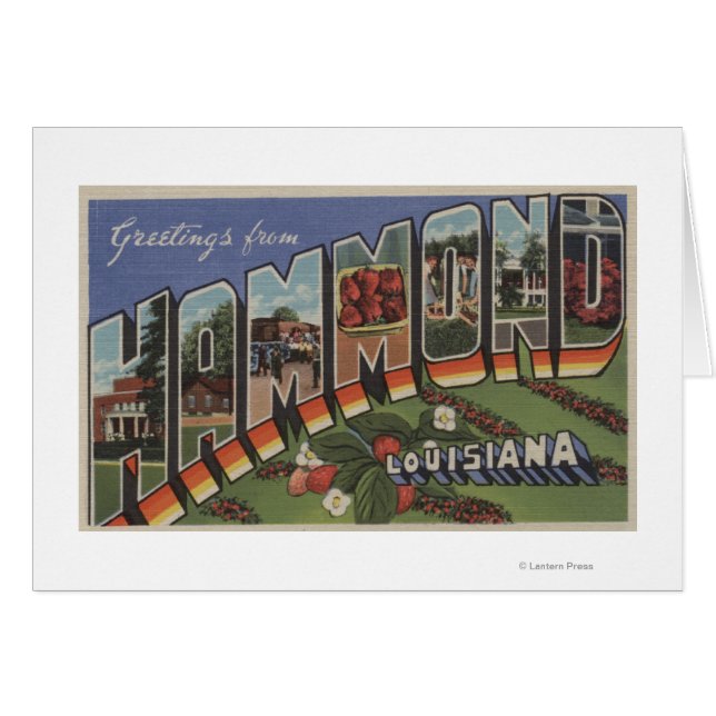 Hammond, Louisiane - Scènes de grandes lettres (Devant horizontal)