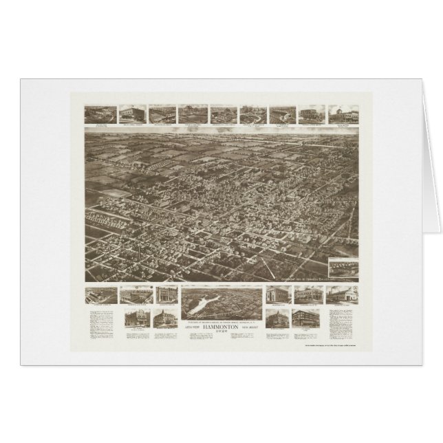 Hammonton, carte panoramique de NJ - 1926 (Devant horizontal)