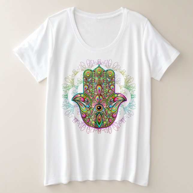 Hamsa Fatma Main Psychedelic Art (Design devant)