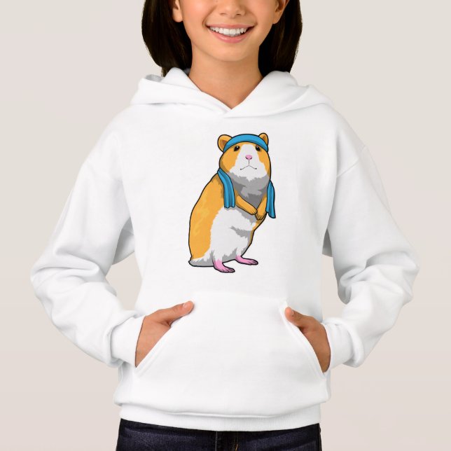 Hamster à Fitness avec serviette (Devant)