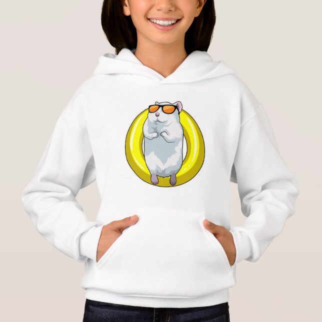 Hamster à la natation avec anneau de natation (Devant)