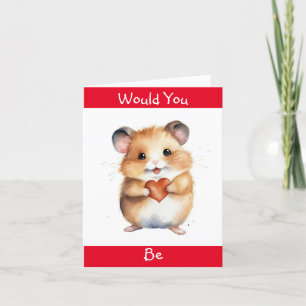 Hamster Avec Carte Coeur Valentine
