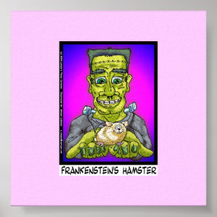 Hamster drôle de Frankenstein Impression sur toile