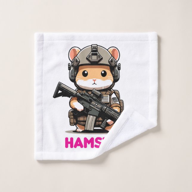 Hamster tactique (Gant de toilette)