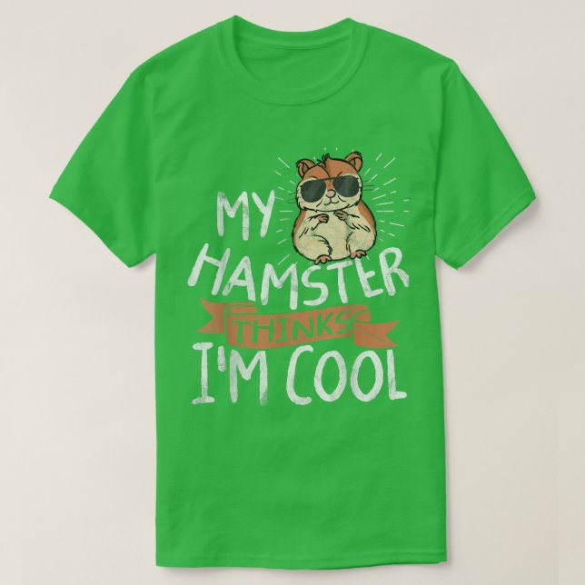 Hamster Tshirt Dwarf Guinée Pig Pet Rodent 707 (Design devant)