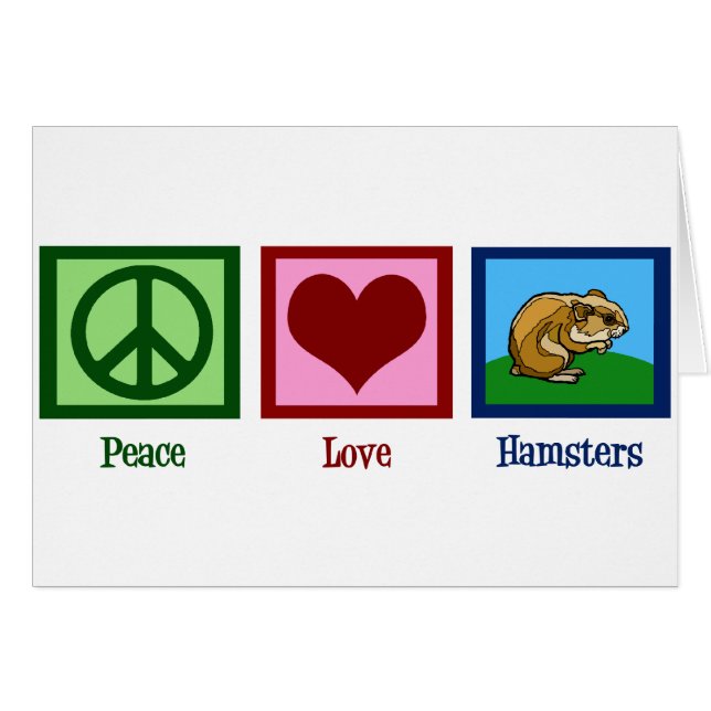 Hamsters Peace Love (Devant horizontal)