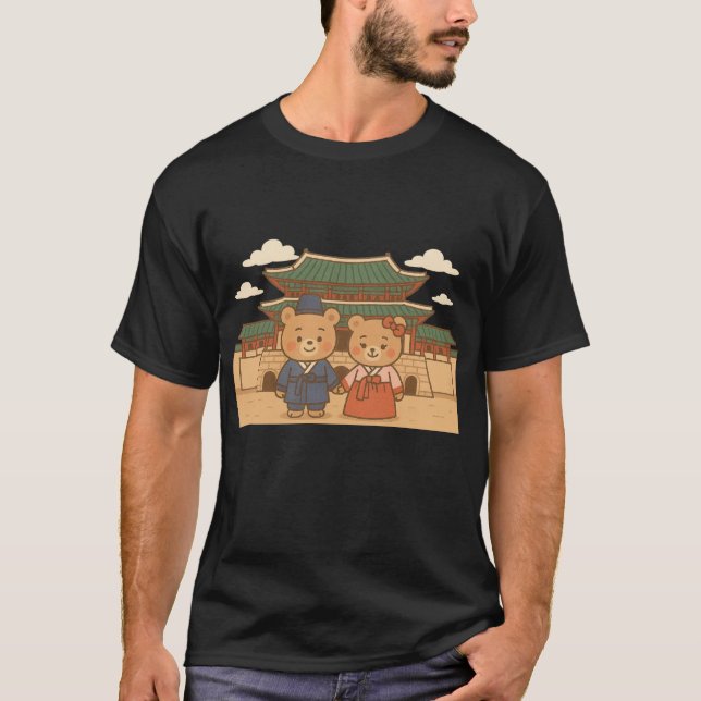 Hanbok Bears Gyeongbokgung T-shirt (Devant)