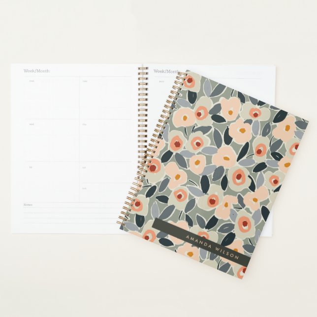 Hand-Drawn Bold Inky Floral Pattern- Sunlit Meadow (Devant avec enveloppe)