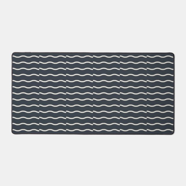 Hand-Drawn Wavy Ticking Stripe | Deep Charcoal  (Recto)
