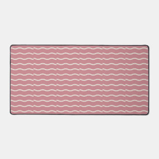 Hand-Drawn Wavy Ticking Stripe | Dusty Rose