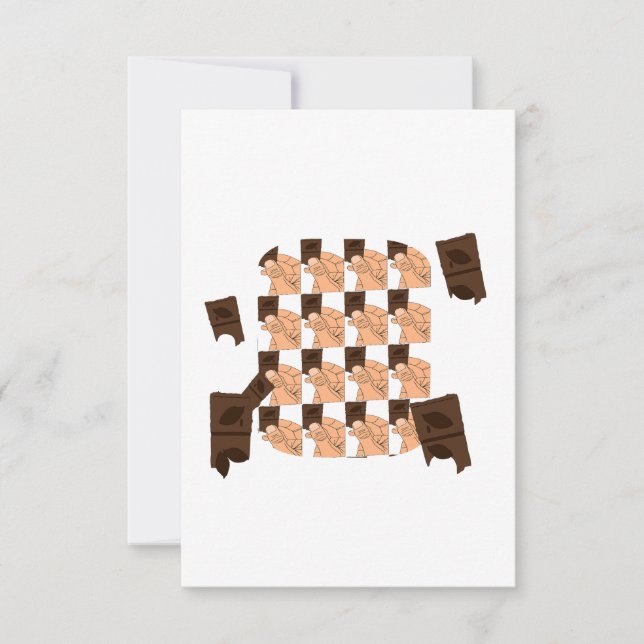 Hand holding a piece of Valentine's chocolate (Devant)