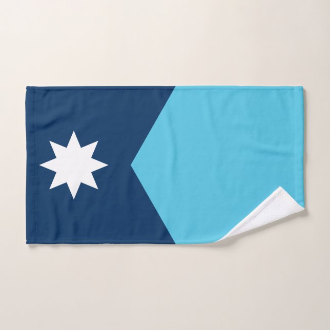 Hand Towel with Flag of Minnesota (Serviette à main)