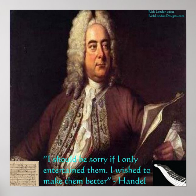 Handel Rendez-les Meilleurs Affiche de Citation (Devant)