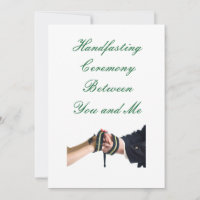 Handfasting Green Invitation